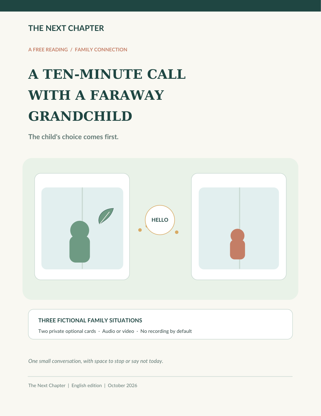 Illustration for A Ten-Minute Call With a Faraway Grandchild