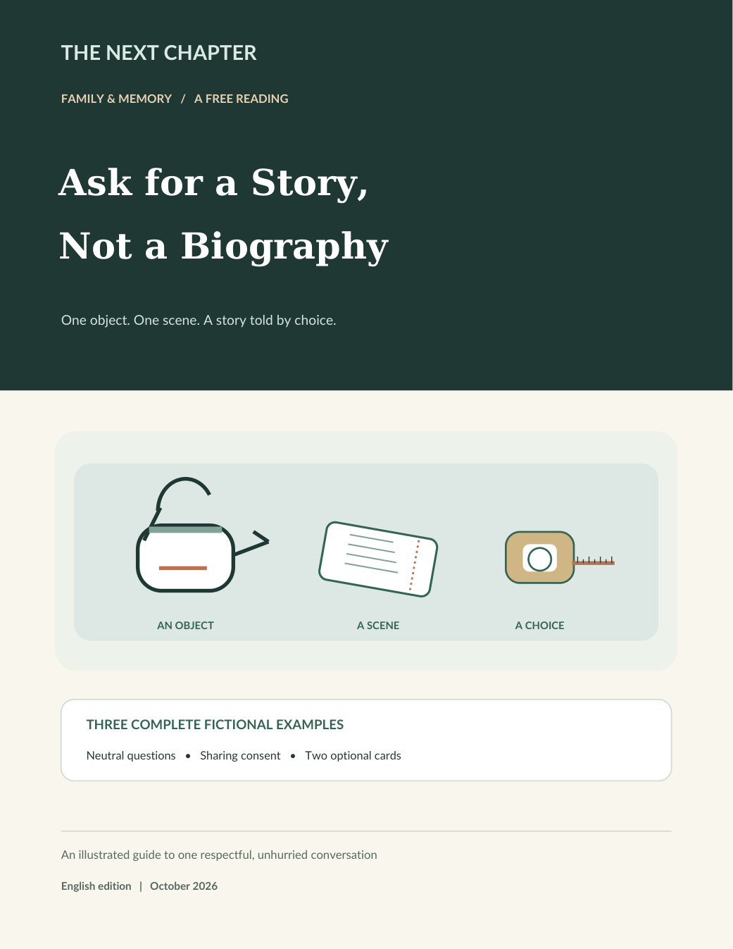Illustration for Ask for a Story, Not a Biography
