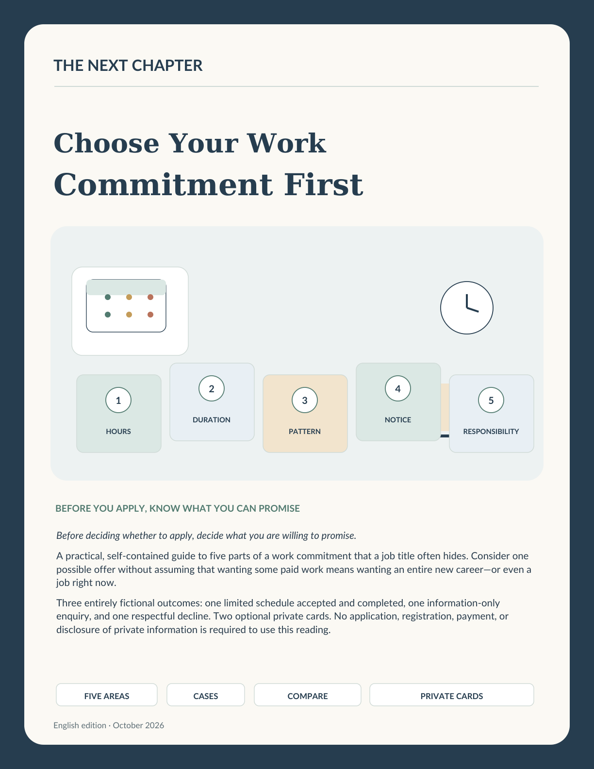 Illustration for Choose Your Work Commitment First