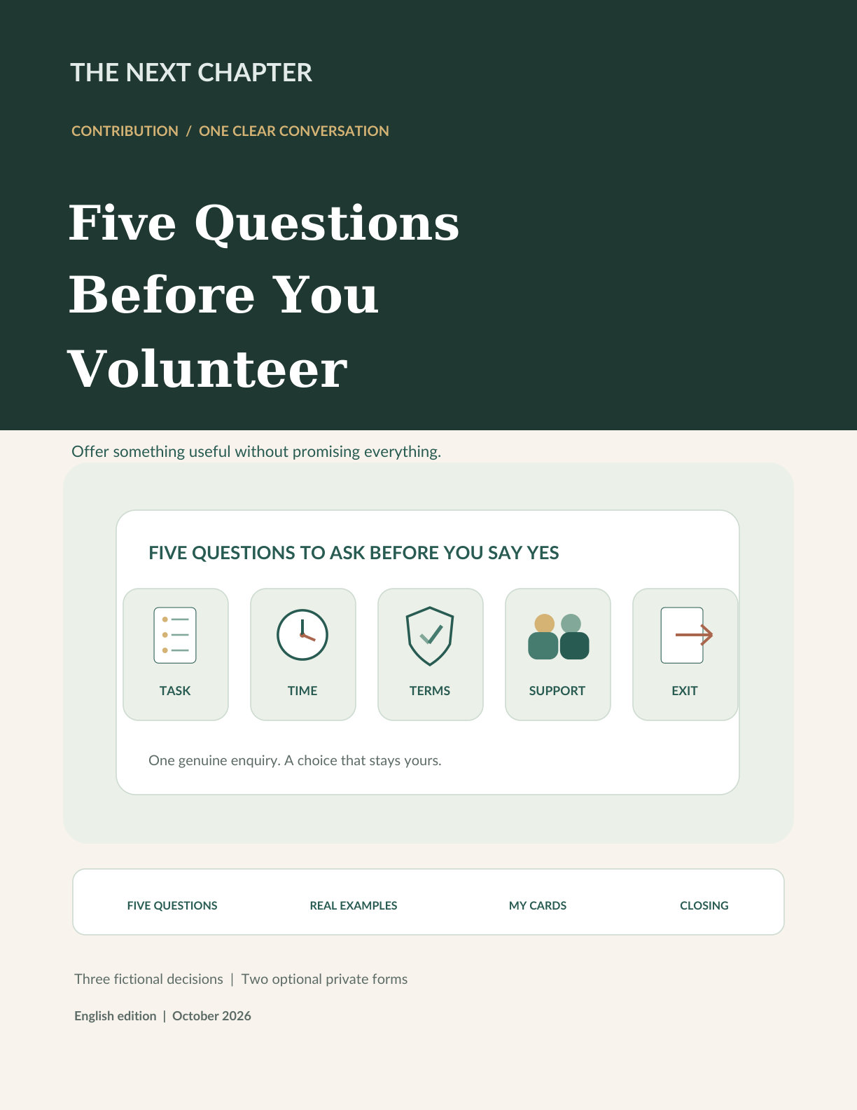 Illustration for Five Questions Before You Volunteer
