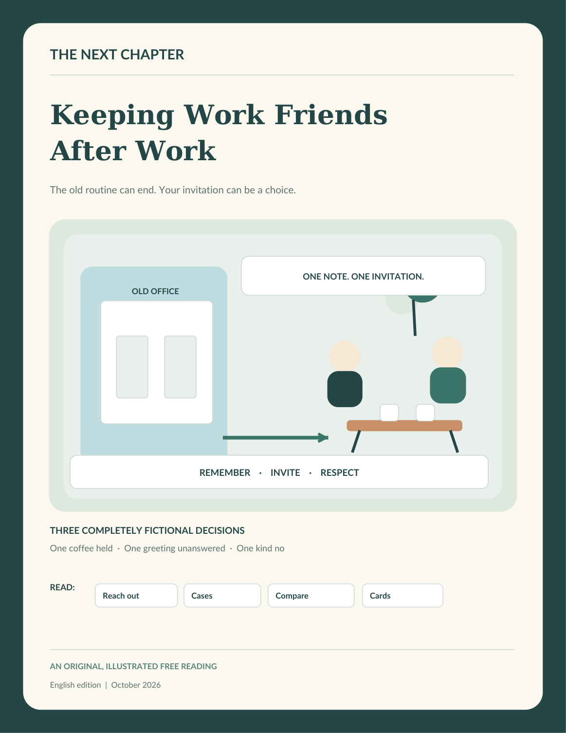 Illustration for Keeping Work Friends After Work
