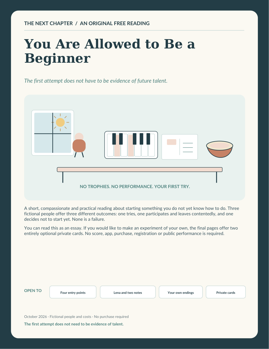 Illustration for You Are Allowed to Be a Beginner